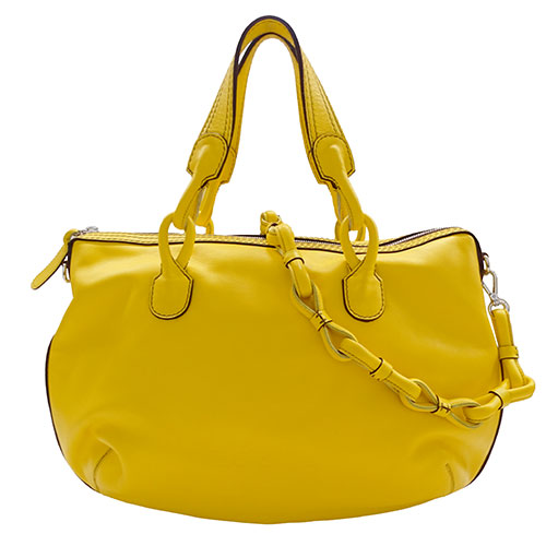 Loewe Leather Handbag 2way Yellow