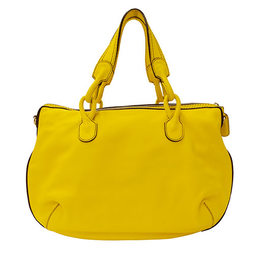 Loewe Leather Handbag 2way Yellow