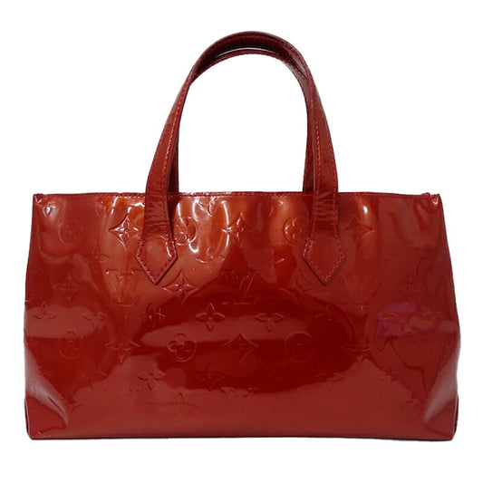 Louis Vuitton Vernis Wilshire PM Handbag Red