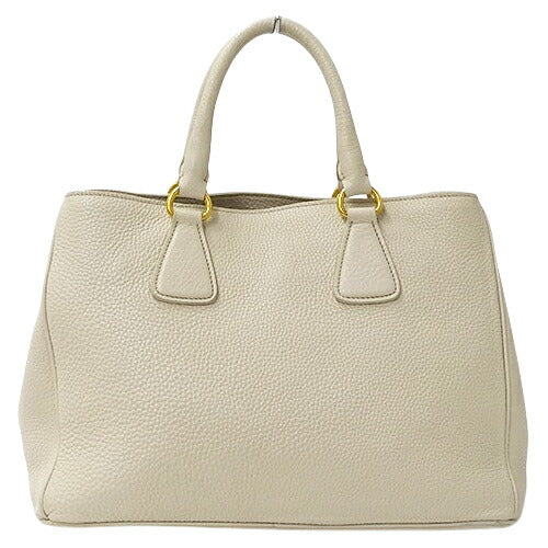Prada Leather Women's 2way Tote Bag Ivory