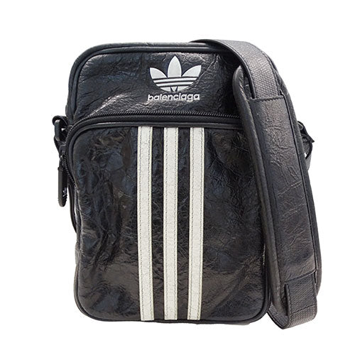 Balenciaga Leather Shoulder Bag Black