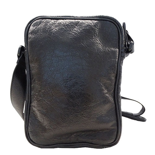 Balenciaga Leather Shoulder Bag Black
