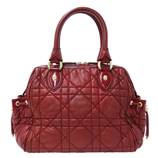 Dior Cannage Leather Handbag Red