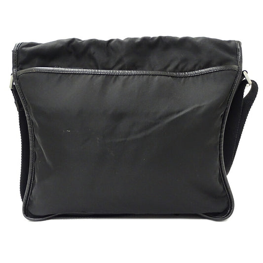 Prada Nylon Shoulder Bag Black V166