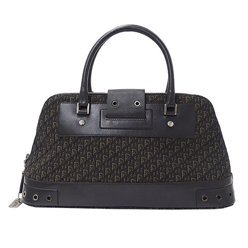Dior Canvas Trotter Handbag Black