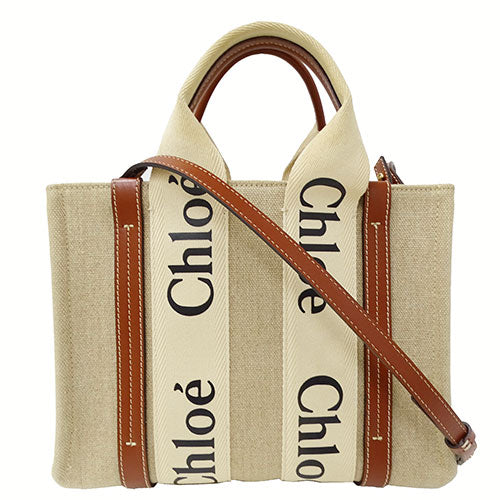 Chloe Canvas 2way Small Tote Bag