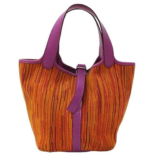Hermes Vibrato Picotin PM Leather Handbag