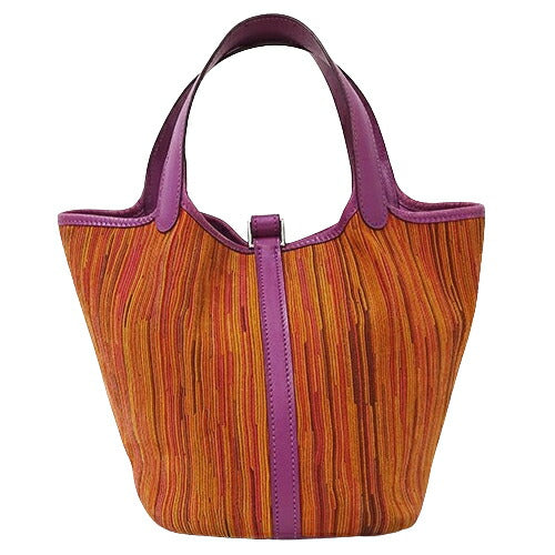 Hermes Vibrato Picotin PM Leather Handbag