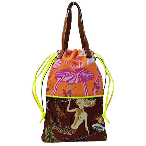 Loewe Nylon Leather 2way Tote Bag