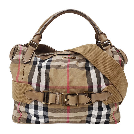 Burberry Canvas 2way Handbag Shoulder Bag