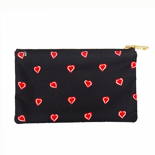 Prada Nylon Heart Pattern Pouch