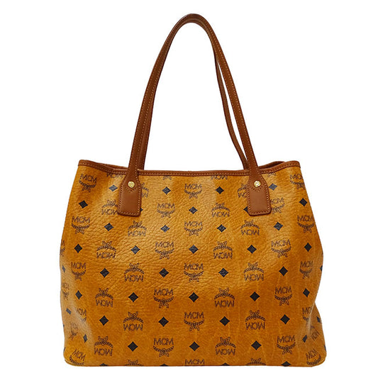 MCM Visetos Coated Canvas Tote Bag