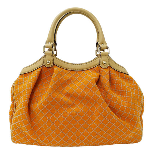 Gucci Canvas Diamante Sukey Tote Bag Orange