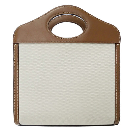 Burberry Canvas Leather 2way Mini Pocket Handbag