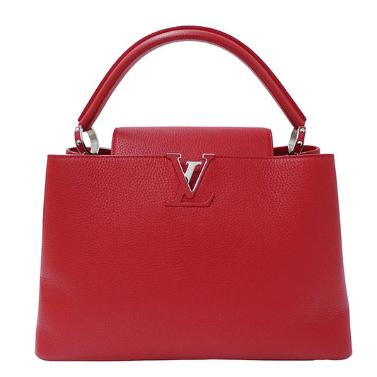 Louis Vuitton Leather Capucines MM Handbag M94631
