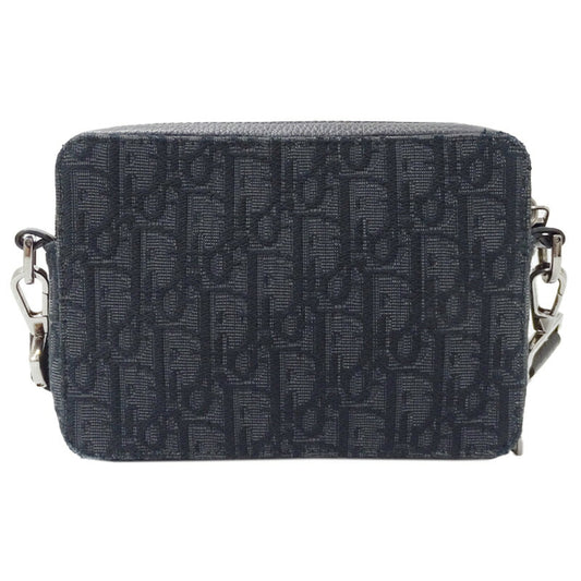 Dior Oblique Jacquard Shoulder Bag Black