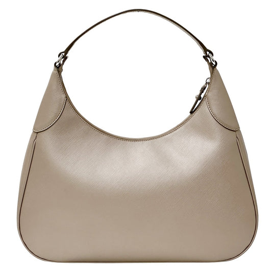 Salvatore Ferragamo Leather Double Gancini Shoulder Bag