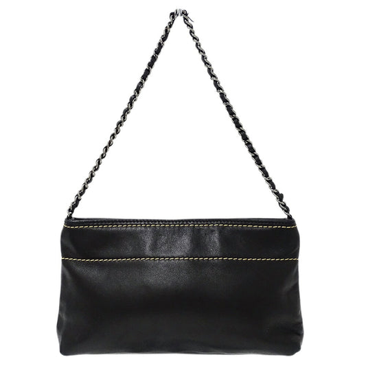 Chanel Leather Pouch Black