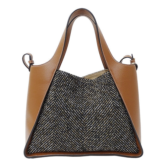 Stella McCartney Leather Wool Handbag