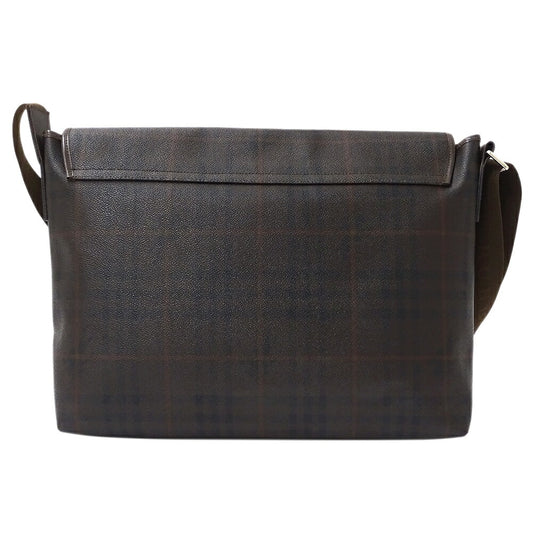 Burberry Check Shoulder Bag Dark Brown