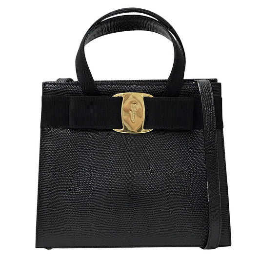 Salvatore Ferragamo Vara Ribbon 2way Handbag