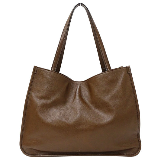 Gucci Leather Horsebit Tote Shoulder Bag