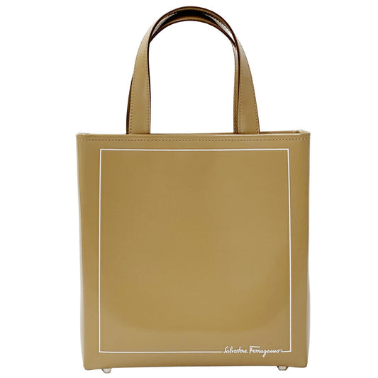 Salvatore Ferragamo Leather Handbag Beige
