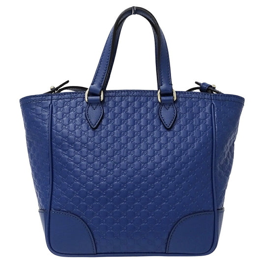Gucci Leather 2way Handbag Blue