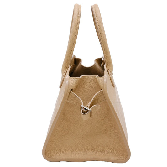 THE ROW Soft Margaux 10 Leather Handbag 2way Beige